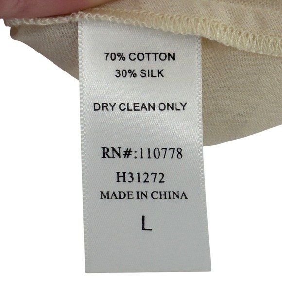 Hazel Lace Embroidered Peasant Blouse L - Picture 9 of 9